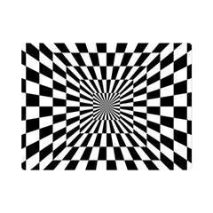 Optical Illusion Chessboard Tunnel Premium Plush Fleece Blanket (mini) by Ndabl3x