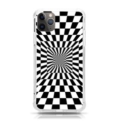 Optical Illusion Chessboard Tunnel Iphone 11 Pro Max 6 5 Inch Tpu Uv Print Case by Ndabl3x