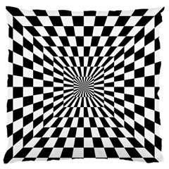 Optical Illusion Chessboard Tunnel 16  Baby Flannel Cushion Case (two Sides) by Ndabl3x