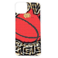 I Love Basketball Iphone 15 Tpu Uv Print Case