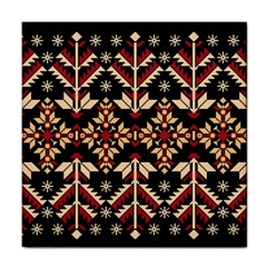 Vector Illustration Of Ukrainian Folk Seamless Pattern Ethnic Ornament Border Element Traditional Tile Coaster by Bedest