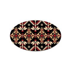 Vector Illustration Of Ukrainian Folk Seamless Pattern Ethnic Ornament Border Element Traditional Sticker (oval) by Bedest