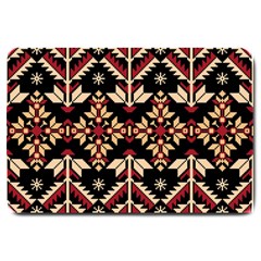 Vector Illustration Of Ukrainian Folk Seamless Pattern Ethnic Ornament Border Element Traditional Large Doormat by Bedest