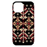 Vector Illustration Of Ukrainian Folk Seamless Pattern Ethnic Ornament Border Element Traditional iPhone 15 Black UV Print PC Hardshell Case Front