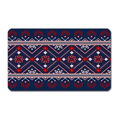 Ukrainian Folk Seamless Pattern Ornament Art Magnet (rectangular) by Bedest