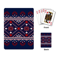 Ukrainian Folk Seamless Pattern Ornament Art Playing Cards Single Design (rectangle) by Bedest