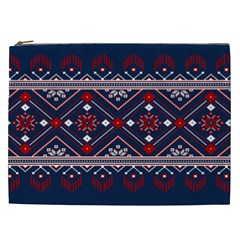 Ukrainian Folk Seamless Pattern Ornament Art Cosmetic Bag (xxl) by Bedest