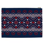 Ukrainian Folk Seamless Pattern Ornament Art Cosmetic Bag (XXL) Back