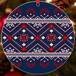 Ukrainian Folk Seamless Pattern Ornament Art UV Print Acrylic Ornament Round Front