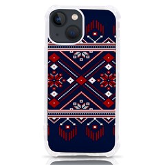 Ukrainian Folk Seamless Pattern Ornament Art Iphone 13 Mini Tpu Uv Print Case by Bedest