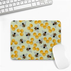 Bees Pattern Honey Bee Bug Honeycomb Honey Beehive Small Mousepad by Bedest