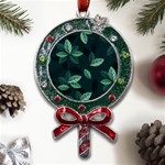 Foliage Metal X Mas Lollipop with Crystal Ornament Front