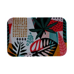 Abstract Seamless Pattern With Tropical Leaves Open Lid Metal Box (silver)   by Hannah976