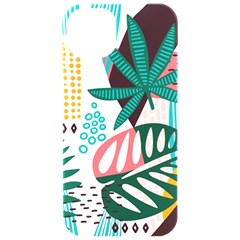 Abstract Seamless Pattern With Tropical Leaves Iphone 15 Pro Black Uv Print Pc Hardshell Case by Hannah976