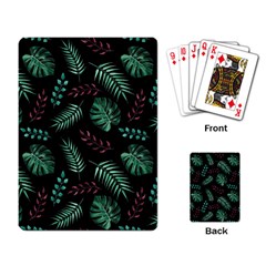 Tropical Leaves Pattern Playing Cards Single Design (rectangle)