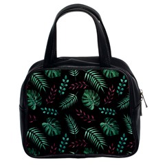 Tropical Leaves Pattern Classic Handbag (two Sides) by Hannah976