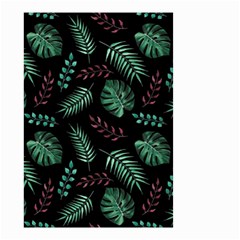 Tropical Leaves Pattern Small Garden Flag (two Sides) by Hannah976