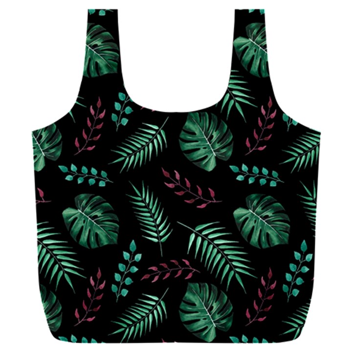 Tropical Leaves Pattern Full Print Recycle Bag (XXXL)