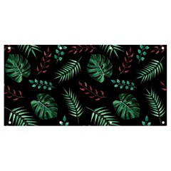 Tropical Leaves Pattern Banner And Sign 8  X 4 