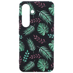 Tropical Leaves Pattern Samsung Galaxy S24 6 2 Inch Black Tpu Uv Case