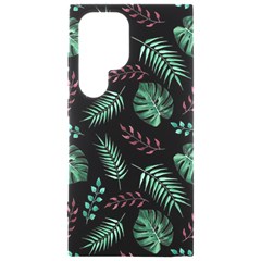 Tropical Leaves Pattern Samsung Galaxy S24 Ultra 6 9 Inch Black Tpu Uv Case by Hannah976