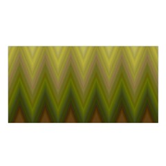 Zig Zag Chevron Classic Pattern Satin Shawl 45  X 80  by Apen