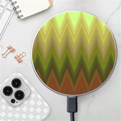 Zig Zag Chevron Classic Pattern Wireless Fast Charger(white) by Apen