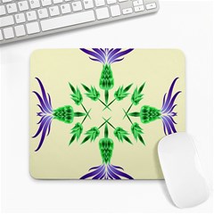 Thistle Flower Purple Thorny Flora Large Mousepad