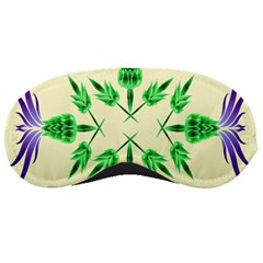 Thistle Flower Purple Thorny Flora Sleep Mask by Bajindul