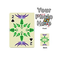 Thistle Flower Purple Thorny Flora Playing Cards 54 Designs (mini)