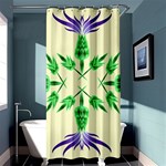 Thistle Flower Purple Thorny Flora Shower Curtain 36  x 72  (Stall)  Curtain(36 X72 )