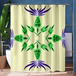 Thistle Flower Purple Thorny Flora Shower Curtain 60  x 72  (Medium)  60 x72  Curtain