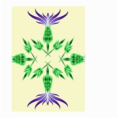 Thistle Flower Purple Thorny Flora Small Garden Flag (two Sides) by Bajindul