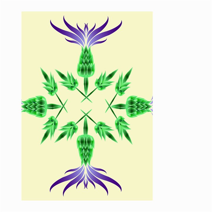 Thistle Flower Purple Thorny Flora Small Garden Flag (Two Sides)