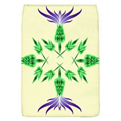 Thistle Flower Purple Thorny Flora Removable Flap Cover (l) by Bajindul