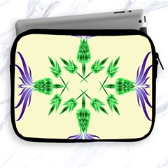 Thistle Flower Purple Thorny Flora Apple Ipad 2/3/4 Zipper Cases by Bajindul