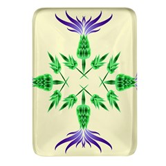 Thistle Flower Purple Thorny Flora Rectangular Glass Fridge Magnet (4 pack)