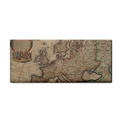 Old Vintage Classic Map Of Europe Hand Towel by Paksenen