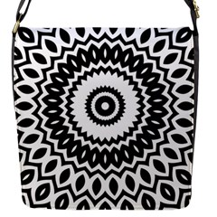 Circular Concentric Radial Symmetry Abstract Flap Closure Messenger Bag (s) by Proyonanggan