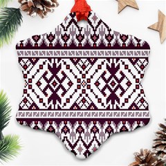 Illustration Ukrainian Folk Seamless Pattern Ornament Ornament (snowflake)