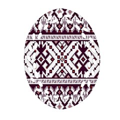 Illustration Ukrainian Folk Seamless Pattern Ornament Ornament (oval Filigree) by Proyonanggan