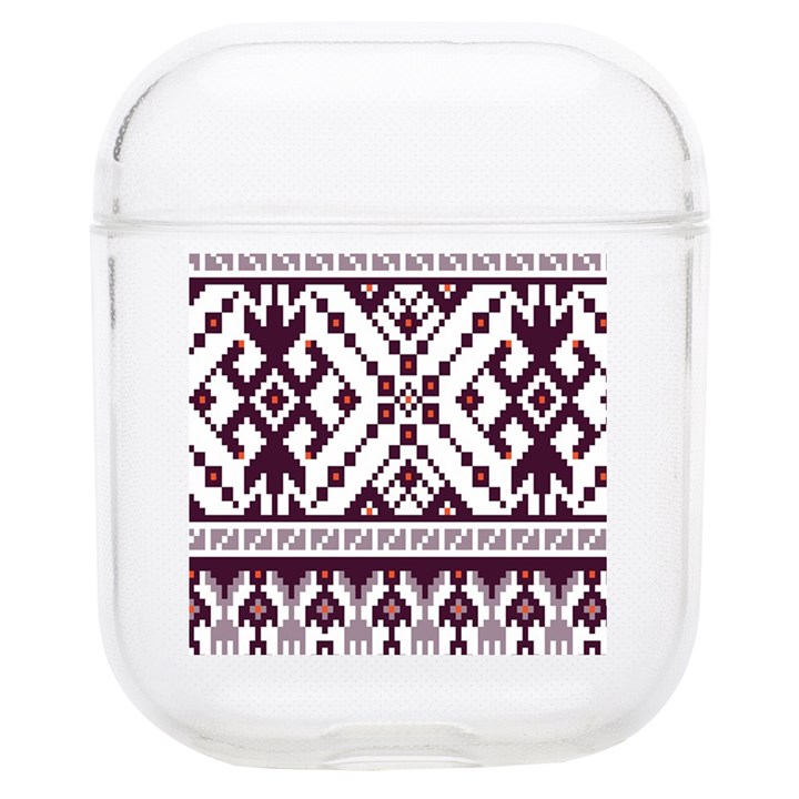 Illustration Ukrainian Folk Seamless Pattern Ornament Soft TPU AirPods 1/2 Case