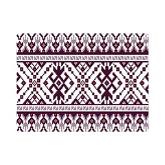 Illustration Ukrainian Folk Seamless Pattern Ornament Premium Plush Fleece Blanket (mini) by Proyonanggan