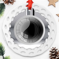 Washing Machines Home Electronic Round Filigree Ornament (two Sides)