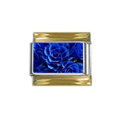 Roses Flowers Plant Romance Gold Trim Italian Charm (9mm) by Proyonanggan