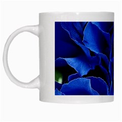 Blue Roses Flowers Plant Romance Blossom Bloom Nature Flora Petals White Mug