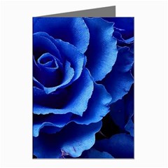 Blue Roses Flowers Plant Romance Blossom Bloom Nature Flora Petals Greeting Cards (pkg Of 8) by Proyonanggan