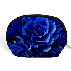 Blue Roses Flowers Plant Romance Blossom Bloom Nature Flora Petals Accessory Pouch (medium) by Proyonanggan