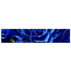 Blue Roses Flowers Plant Romance Blossom Bloom Nature Flora Petals Small Premium Plush Fleece Scarf by Proyonanggan