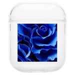 Blue Roses Flowers Plant Romance Blossom Bloom Nature Flora Petals Soft TPU AirPods 1/2 Case Front